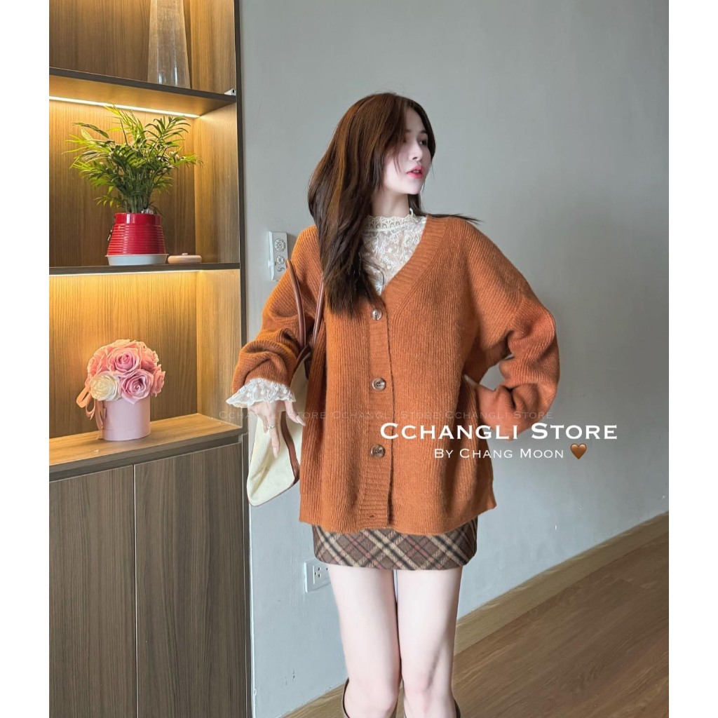 Áo cardigan trơn form rộng siu hot full 8 màu