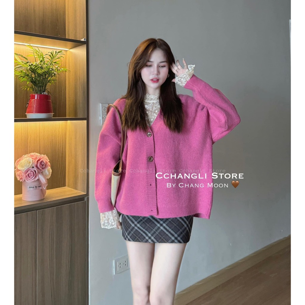 Áo cardigan trơn form rộng siu hot full 8 màu