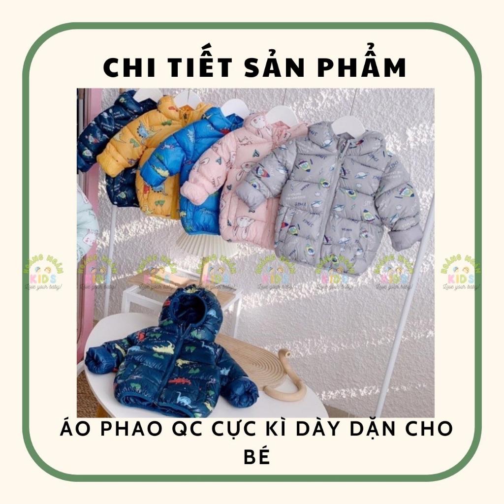 Áo phao dài tay in hoạ tiết quảng châu, áo khoác phao trần bông dày dặn hàng đẹp