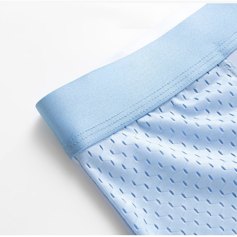 Hộp 4 quần lót nam thun lạnh lụa lưới siêu thoáng mát_Quần sịp đùi nam_Quần lót nam boxer nam tính