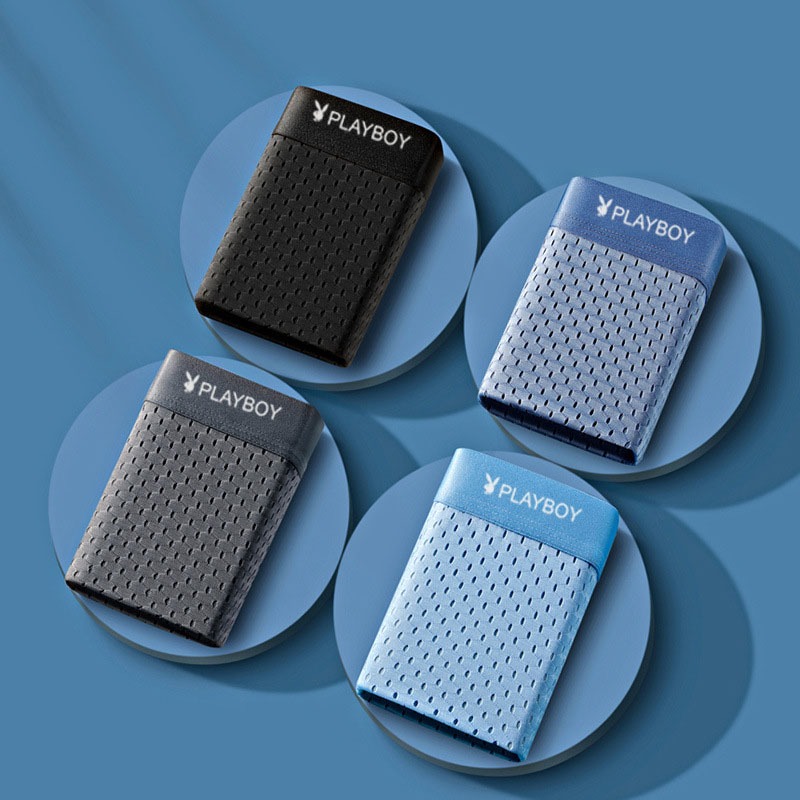 Hộp 4 quần lót nam thun lạnh lụa lưới siêu thoáng mát_Quần sịp đùi nam_Quần lót nam boxer nam tính