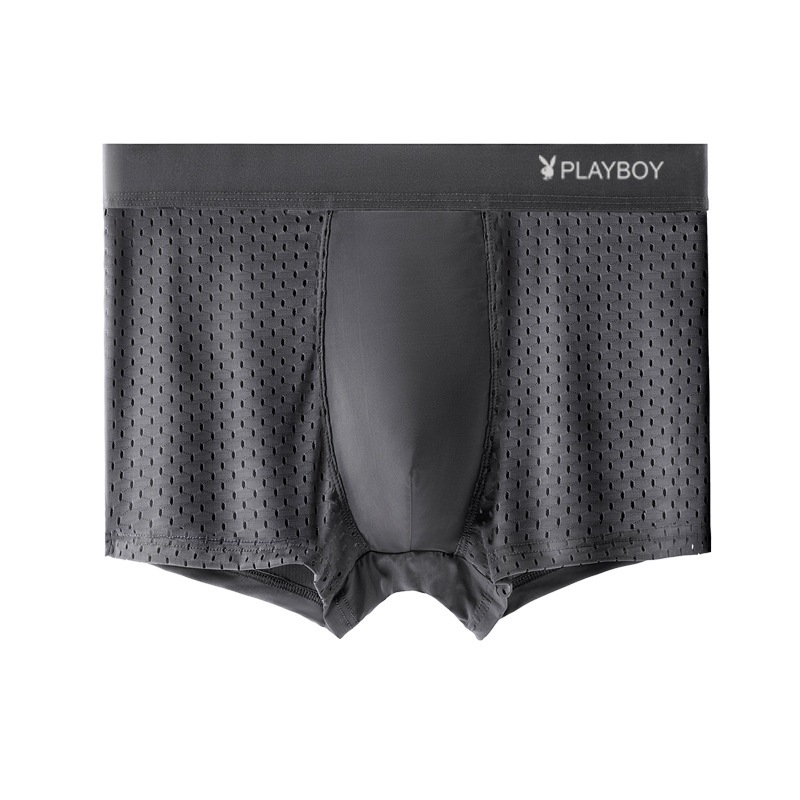 Hộp 4 quần lót nam thun lạnh lụa lưới siêu thoáng mát_Quần sịp đùi nam_Quần lót nam boxer nam tính