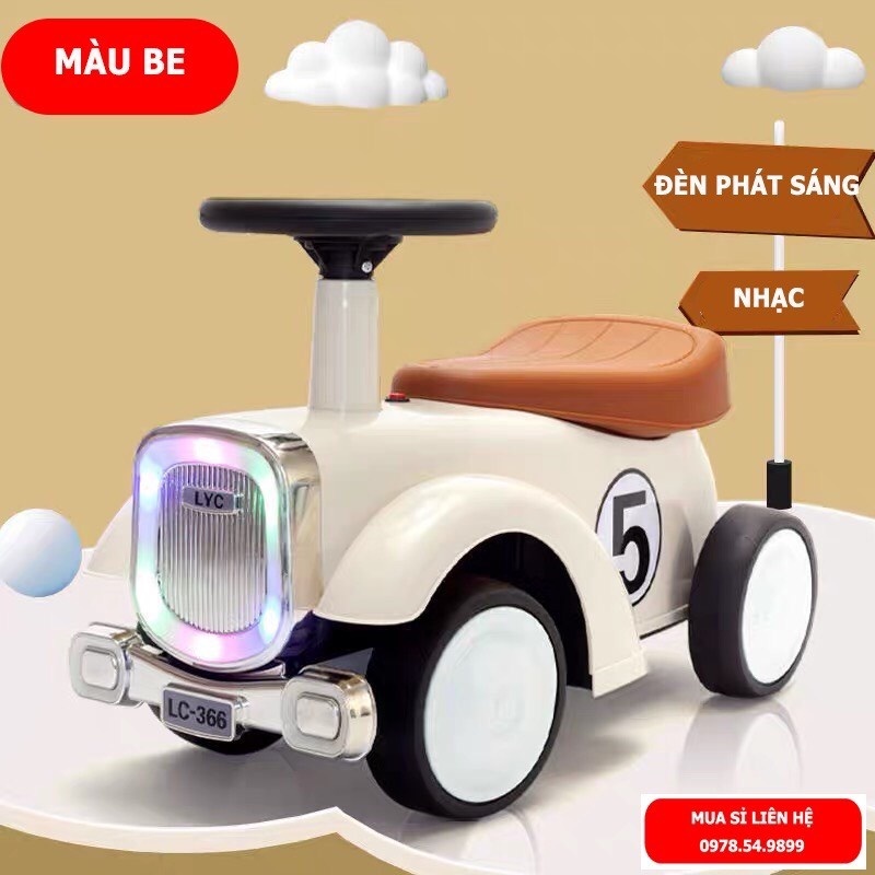 Xe chòi chân ,oto chòi chân có nhạc và đèn cho bé từ 1-3 tuổi