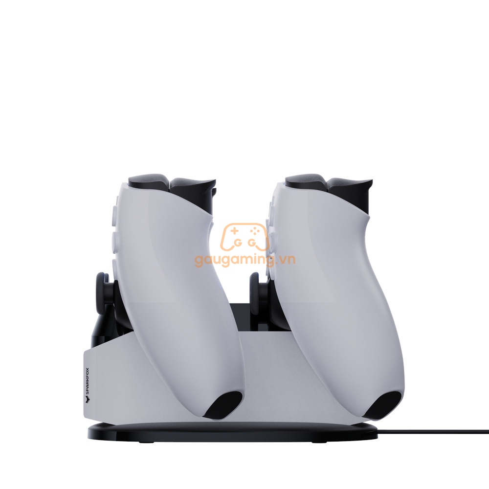 Dock Sạc Nhanh Kèm nguồn sạc cho tay cầm Dualsense PS5 chính hãng SPARKFOX