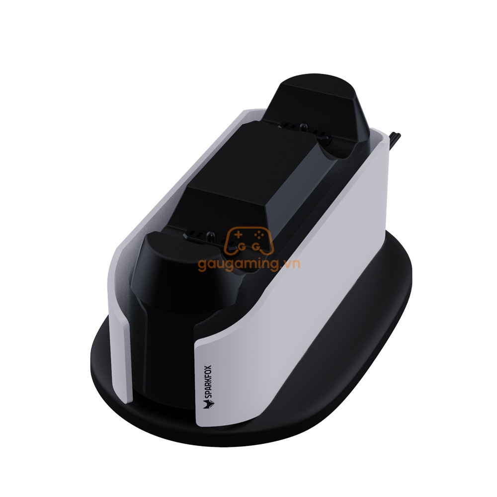 Dock Sạc Nhanh Kèm nguồn sạc cho tay cầm Dualsense PS5 chính hãng SPARKFOX