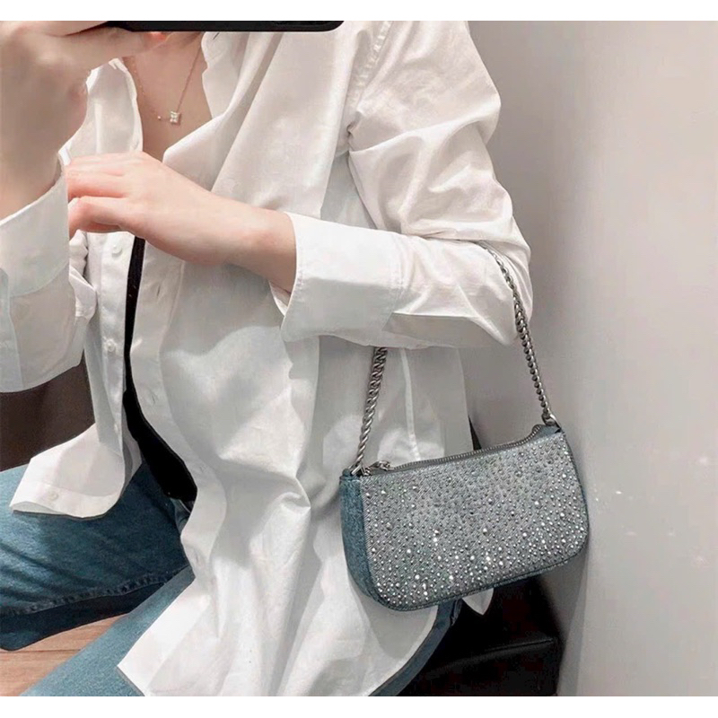 TÚI UR chất vải jean sz 19cm