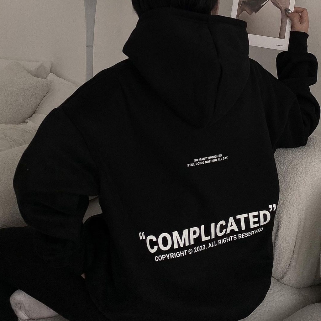 Áo hoodie unisex nam nữ NELLY - MIR vải nỉ dày dặn complicate