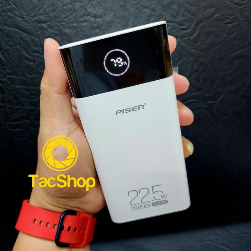 Pin sạc dự phòng Pisen Quick LS-DY222 20000mAh hỗ trợ sạc nhanh 22.5W Chính Hãng