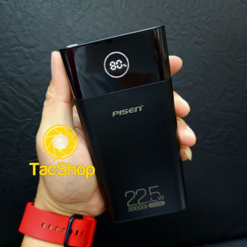 Pin sạc dự phòng Pisen Quick LS-DY222 20000mAh hỗ trợ sạc nhanh 22.5W Chính Hãng