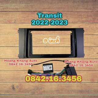 Mặt dưỡng ford transit 2022 - 2023, 9 inch + 10 inch kèm canbus và jack zin
