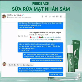Sữa rửa mặt nhân sâm Mq skin