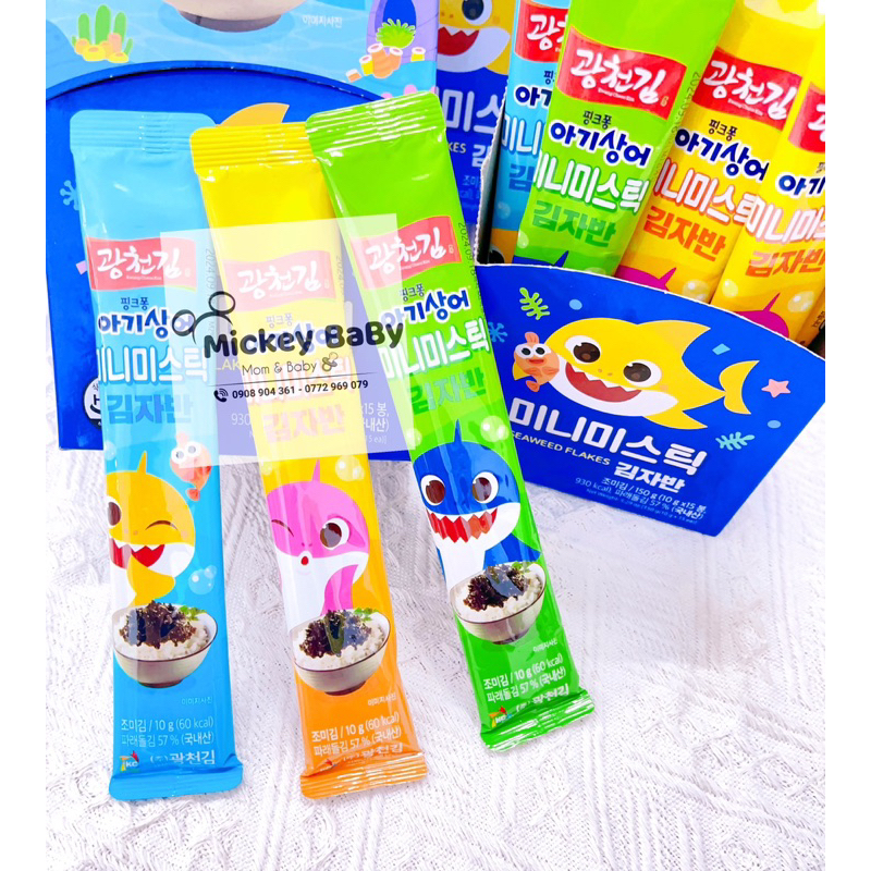 Vụn rong biển baby pinkfong bổ sung canxi cho bé