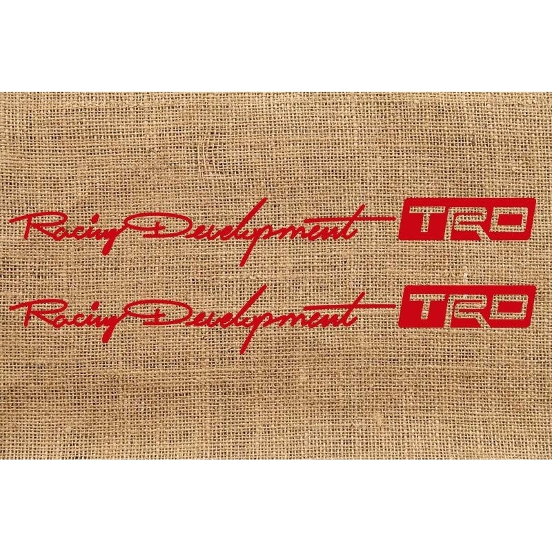 2 chiếc Decal RACING Development TRC trang trí xe máy Honda -Yamaha