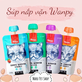 Súp thưởng Wanpy 90g súp thưởng nắp vặn wanpy cho mèo
