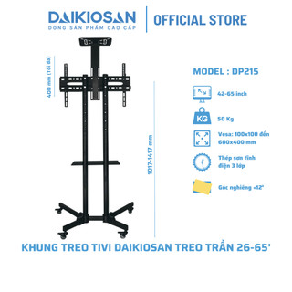 Giá treo tivi di động Daikiosan đa năng DP215
