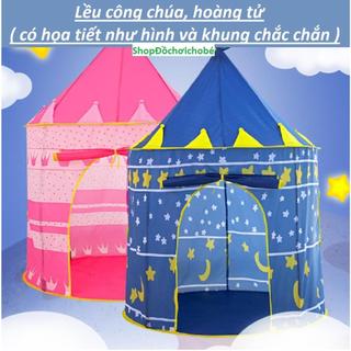 Đồ chơi lều hoàng tử công chúa hình dáng lâu đài cho bé