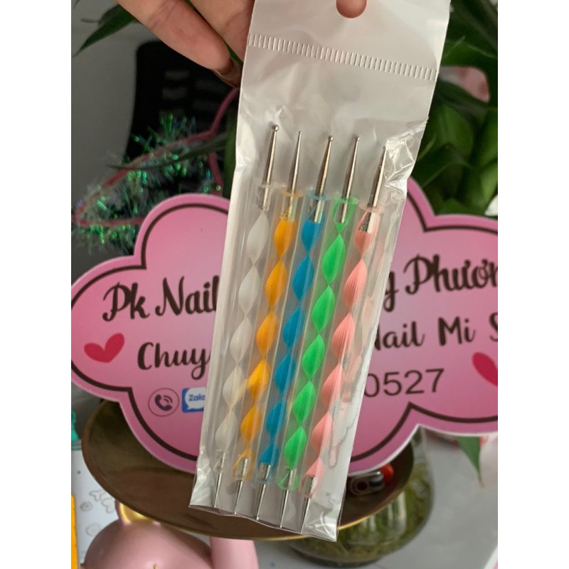 Set cọ chấm bi 5 cây đủ size