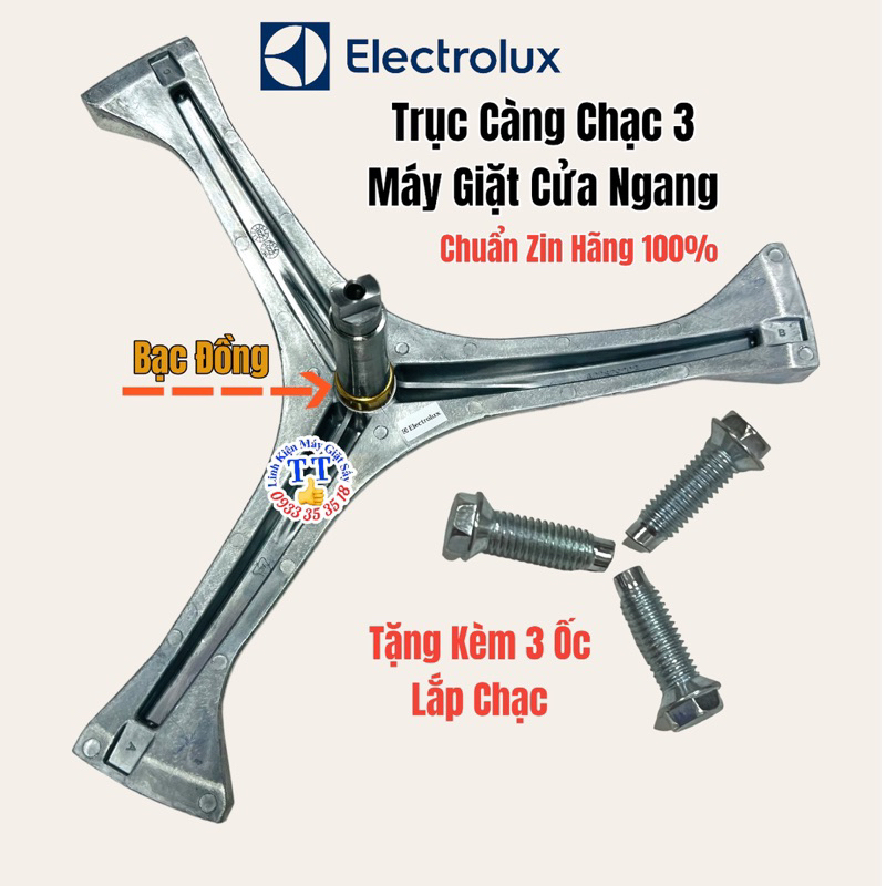 Trục Càng Chạc 3 Máy Giặt Elextrolux Cửa Ngang Đủ Các Model EWF & EWW và Trọng Lượng Giặt Sấy