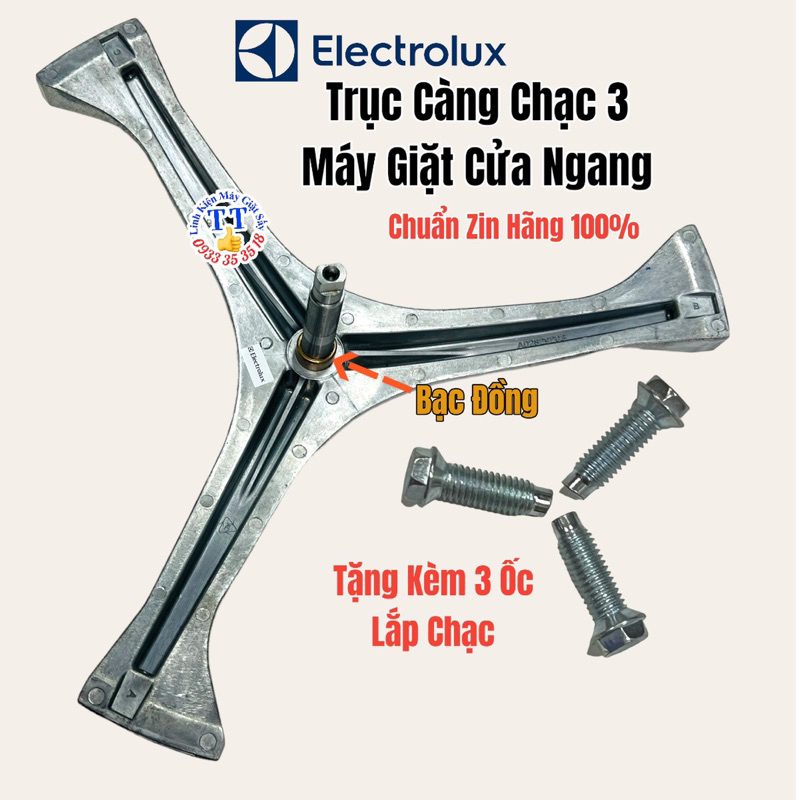 Trục Càng Chạc 3 Máy Giặt Elextrolux Cửa Ngang Đủ Các Model EWF & EWW và Trọng Lượng Giặt Sấy