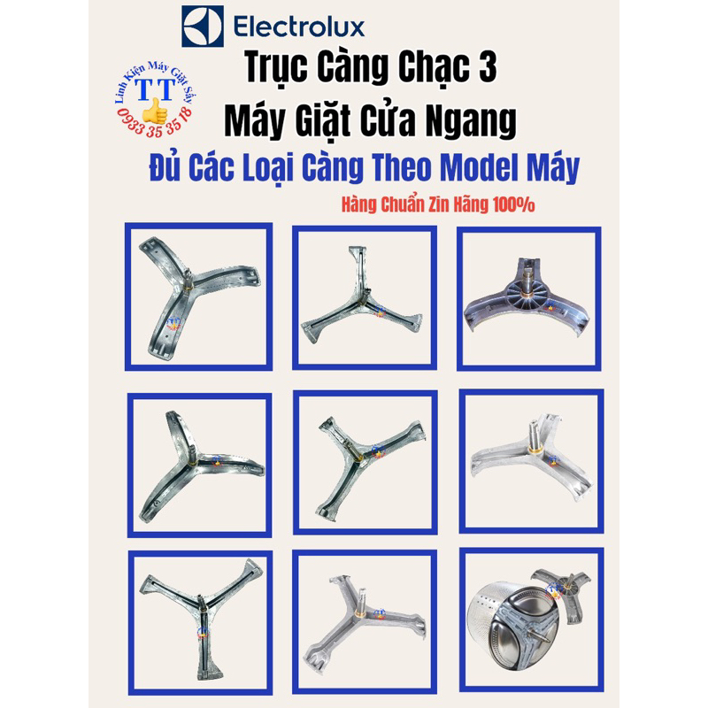 Trục Càng Chạc 3 Máy Giặt Elextrolux Cửa Ngang Đủ Các Model EWF & EWW và Trọng Lượng Giặt Sấy