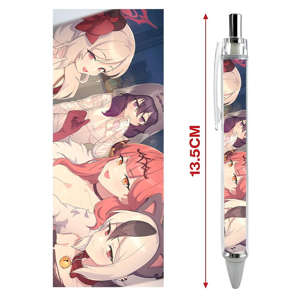 Bút viết In hình Tổng Hợp Game Blue Archive - Hình in sắc nét - Bút Gel ngòi 0.5mm by 2D Tộc Shop