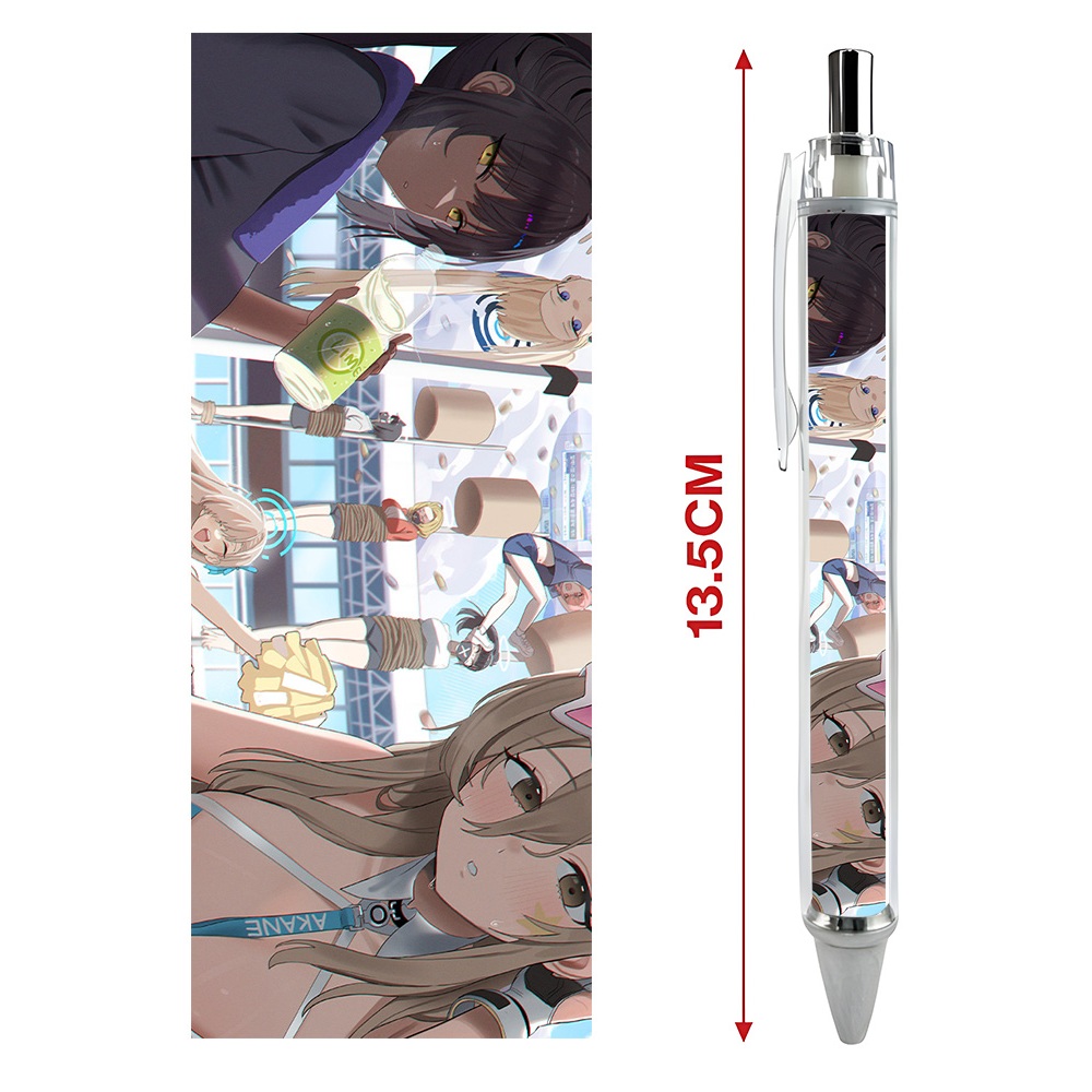 Bút viết In hình Tổng Hợp Game Blue Archive - Hình in sắc nét - Bút Gel ngòi 0.5mm by 2D Tộc Shop