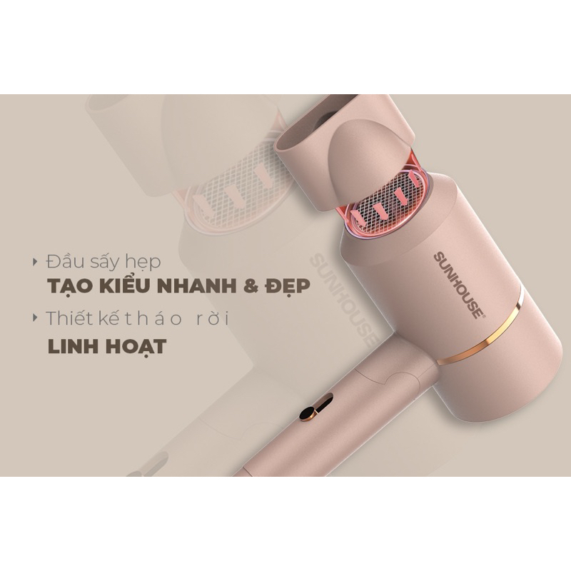 MÁY SẤY TÓC SUNHOUSE SHD2305 / 2306 / 2313 - Chính hãng, Bảo hành 12 tháng