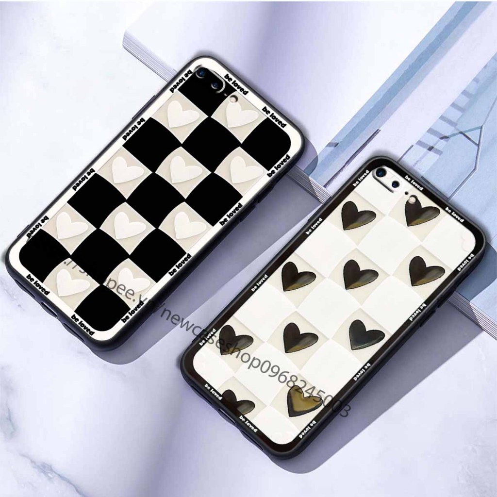 Ốp TPU IPhone 7 / 8 / 7 PLUS / 8 PLUS cạnh viền vuông bảo vệ điện thoại hình caro good love.