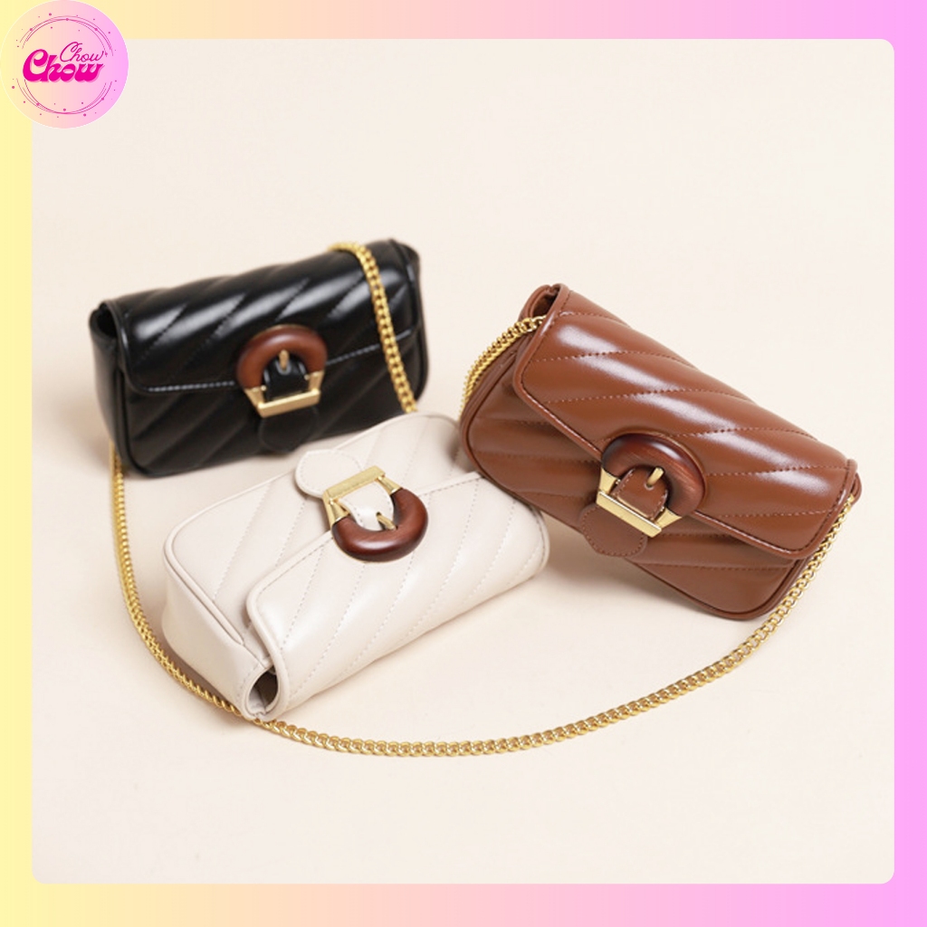 Túi đeo chéo mini da PU mềm mịn, phong cách  thời trang retro - T047