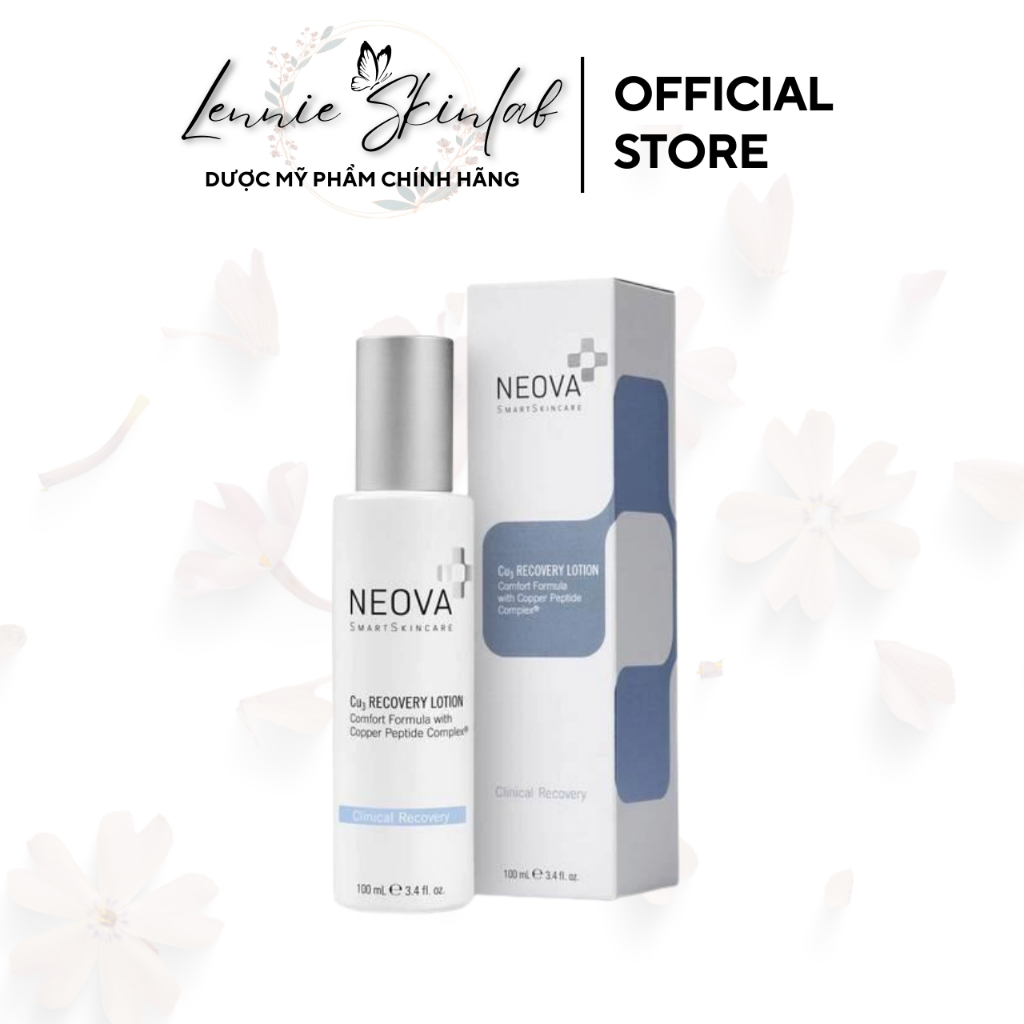 [MUA 1 TẶNG 1 SAMPLE SERUM] Kem dưỡng phục hồi Neova Cu3 Recovery Lotion 100ml - Lotion Peptide Đồng