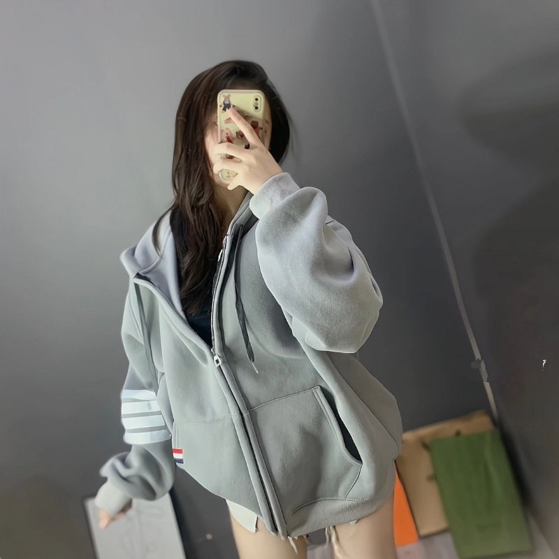 Áo Khoác Nỉ Túi Thom 4 Vạch Ngang Tay ❤ Áo Hoodie 2 Lớp Khóa Kéo Dày Dặn Dáng Rộng Nam Nữ NVA683 *Gía Sinh Viên*