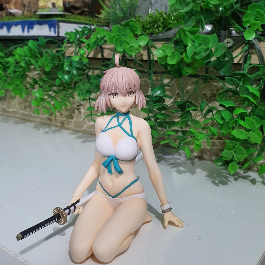 Mô hình Okita Souji Fate Grand Order hãng FuRyu - Noodle Stopper Ver 11cm, Anime figure chính hãng Nhật Bản