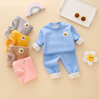  Bộ nhung cao cấp lót nỉ nhung dày ấm hàng quảng châu cho bé trai bé gái 7-36kg 