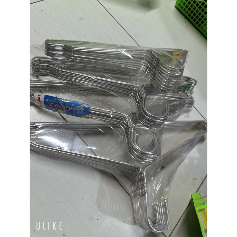 Combo 50 móc nhôm treo quần áo người lớn loại 3kg