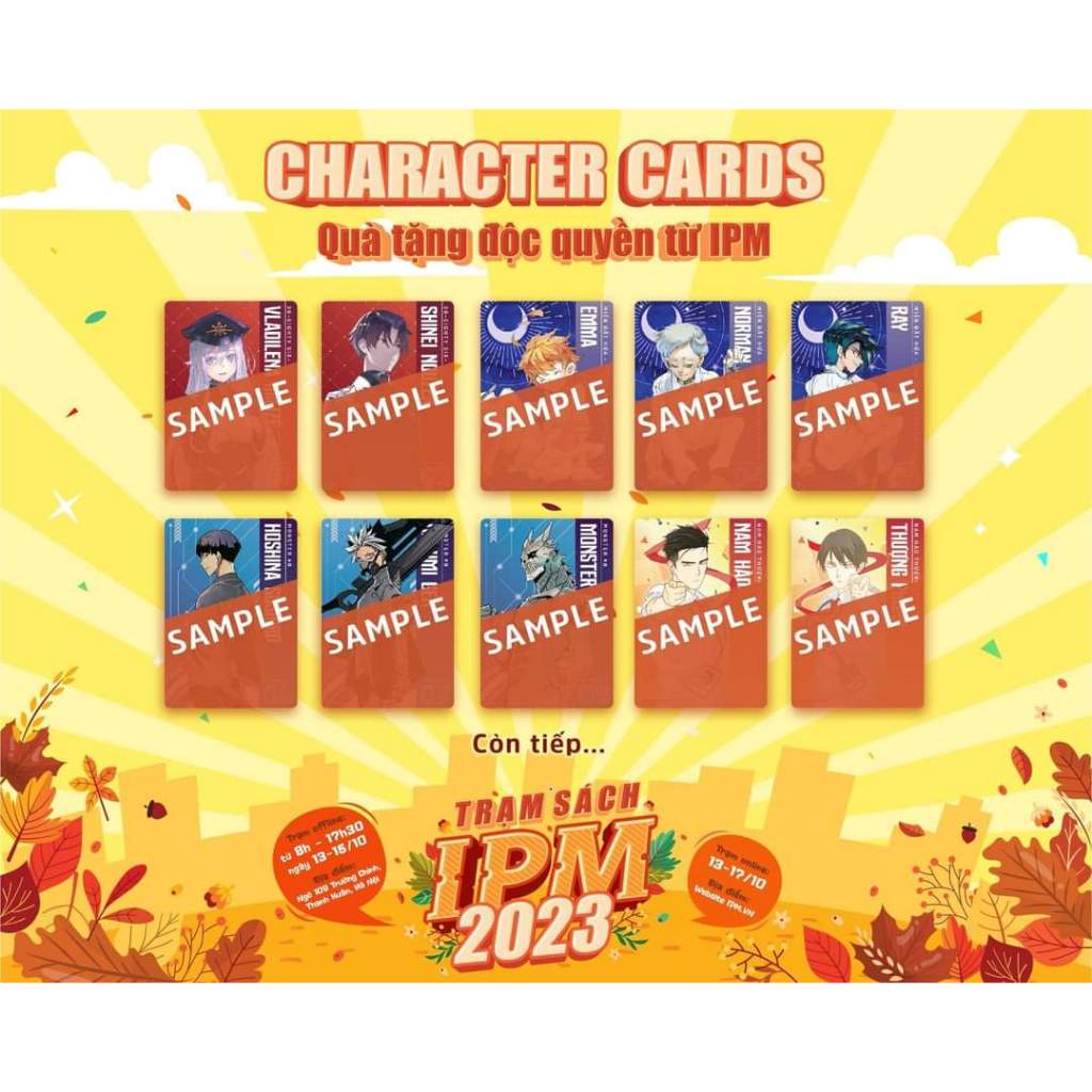 Gacha Character Cards Trạm IPM 2023