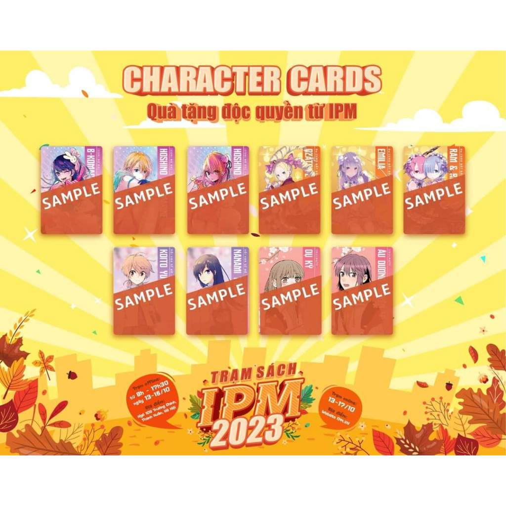 Gacha Character Cards Trạm IPM 2023