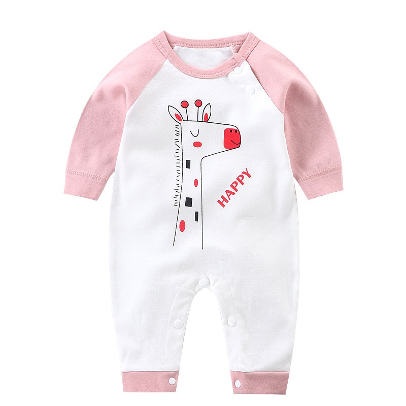 Bodysuit cho bé , bộ body dài tay liền thân sơ sinh họa tiết đáng yêu 100% cotton hàng quảng châu cao cấp _ BD18