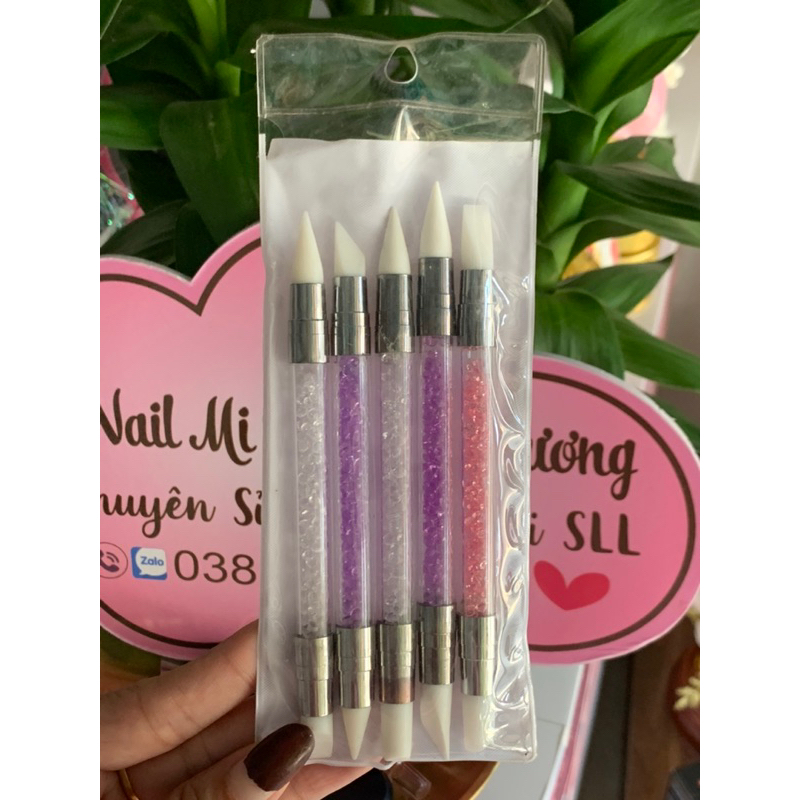 Bút silicon 2 đầu miết sticker - nặn hoa [Có bán lẻ]
