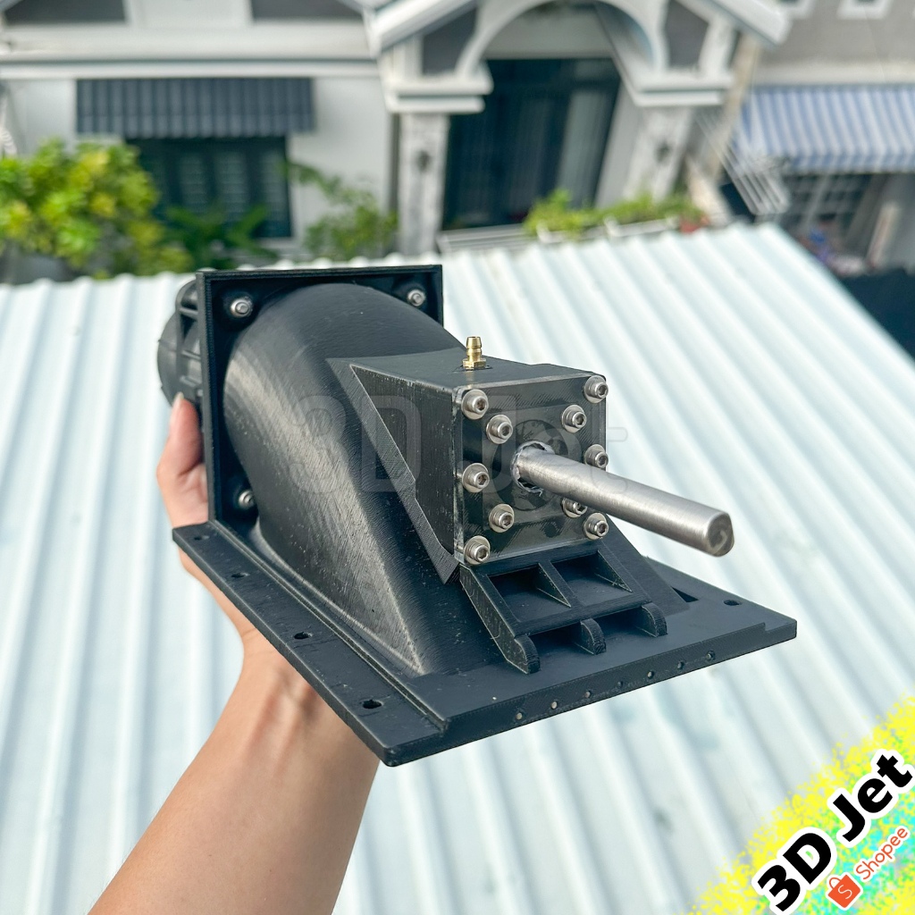 Động cơ Turbo Jet 80mm V2 chuyên làm Ván Lướt Sóng, van luot song, van phan luc, dong co turbo jet