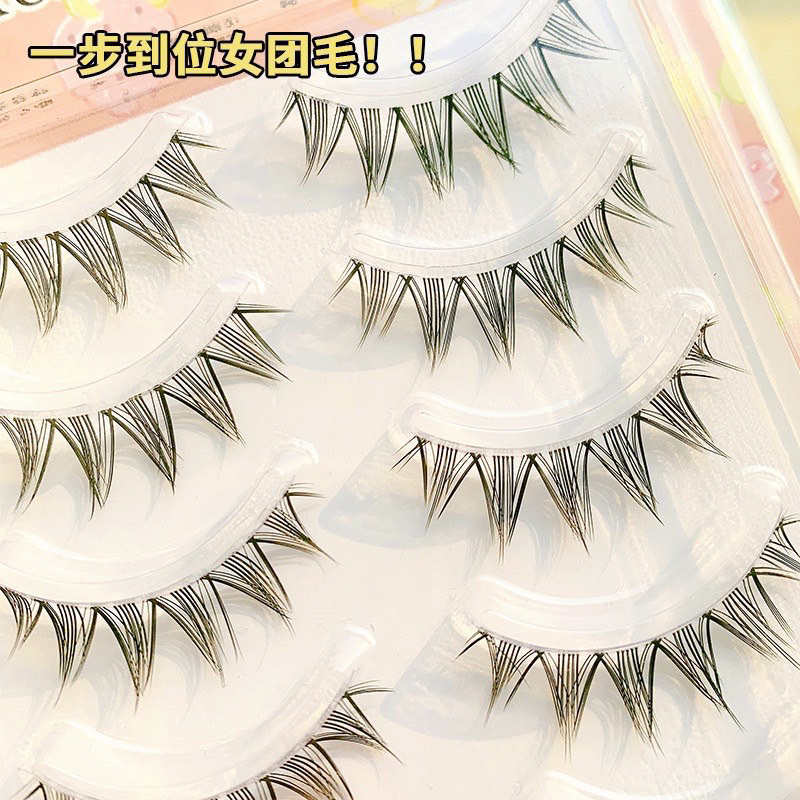 Set 5 mi giả cao cấp, mềm, mịn và bóng hình chữ V