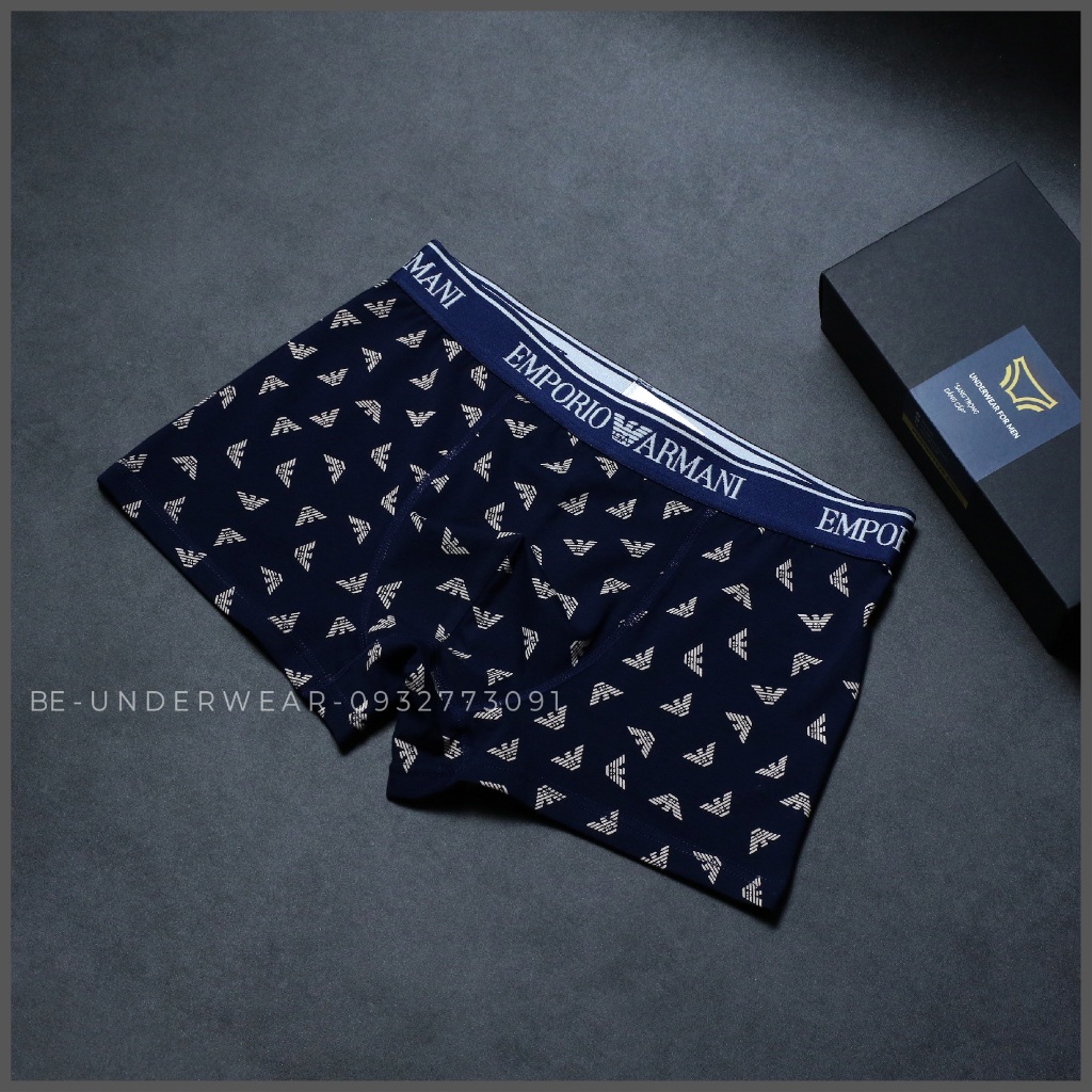 Quần lót nam, COMBO 5 quần sịp nam dạng đùi boxer siêu thấm hút mồ hôi Be Underwear EM1