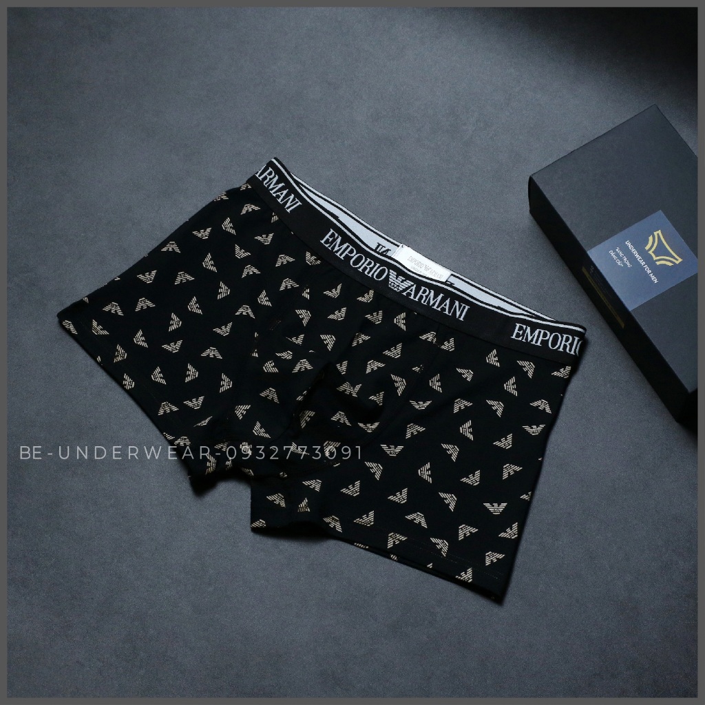 Quần lót nam, COMBO 5 quần sịp nam dạng đùi boxer siêu thấm hút mồ hôi Be Underwear EM1