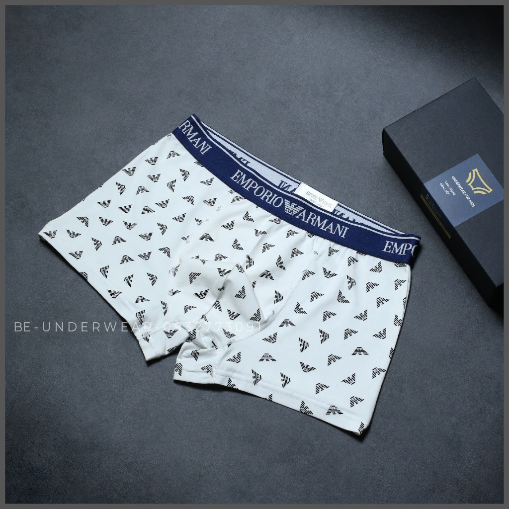 Quần lót nam, COMBO 5 quần sịp nam dạng đùi boxer siêu thấm hút mồ hôi Be Underwear EM1
