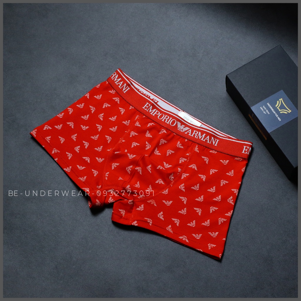 Quần lót nam, COMBO 5 quần sịp nam dạng đùi boxer siêu thấm hút mồ hôi Be Underwear EM1