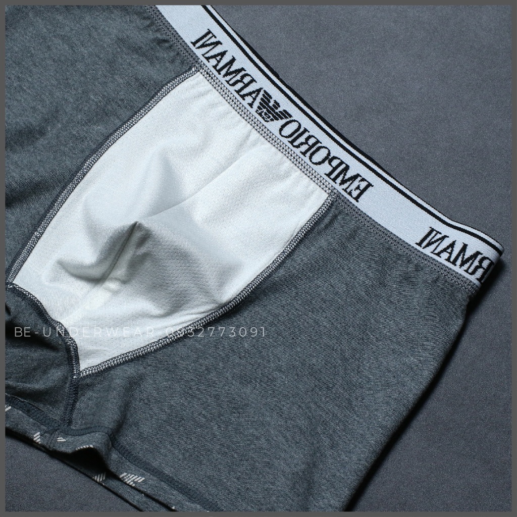 Quần lót nam, COMBO 5 quần sịp nam dạng đùi boxer siêu thấm hút mồ hôi Be Underwear EM1