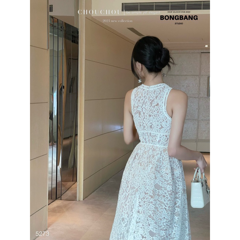ĐẦM REN SÁT NÁCH DÁNG XOÈ TIỂU THƯ ĐI TIỆC