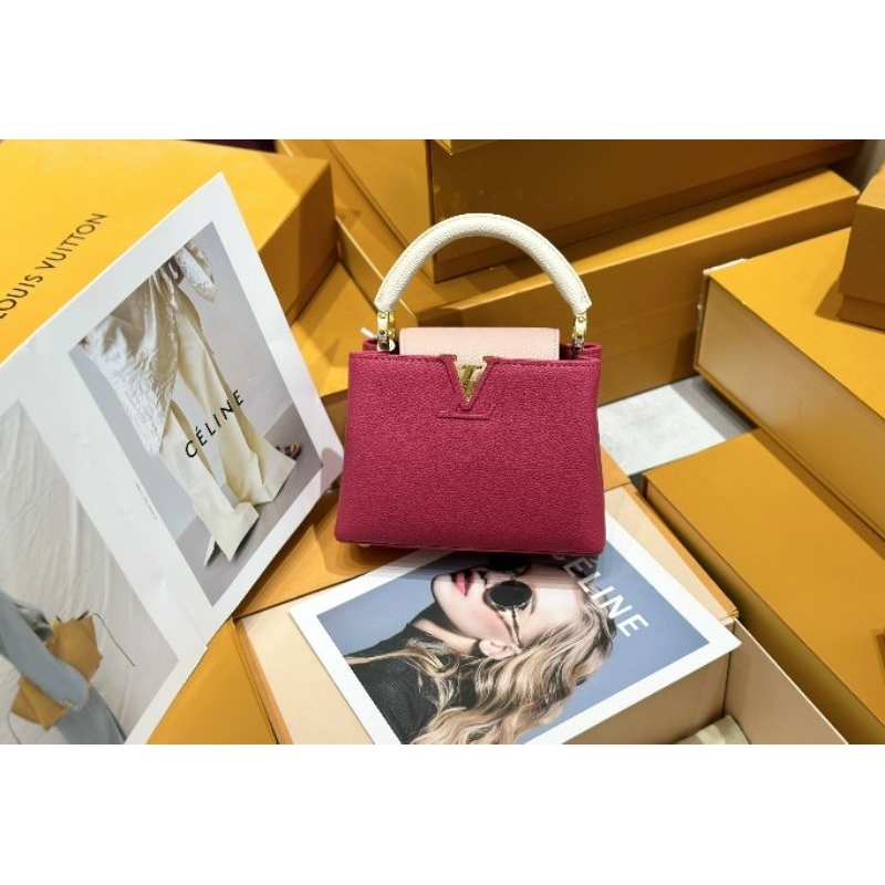 Túi L          V CAPUCINES MINI HỒNG ROSE