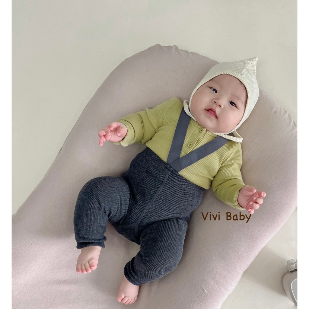 Quần yếm dài không tất phong cách Hàn Quốc cho bé yêu Vivi Baby