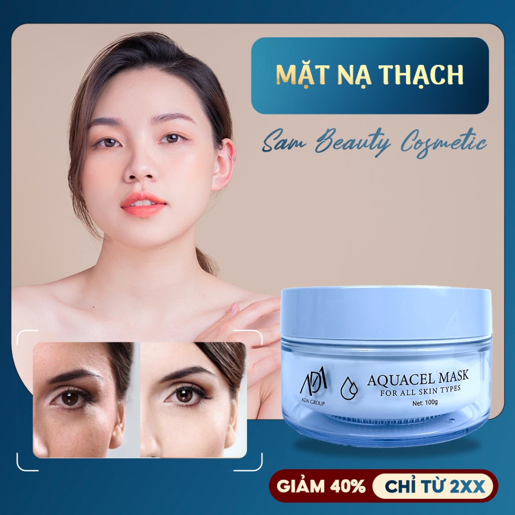 Mặt Nạ Thạch Aquacel Mask ADA Cosmetic Cấp Nước Dưỡng Ẩm Sâu Cho Da Căng Bóng Phục Hồi Làm Dịu Da 100g