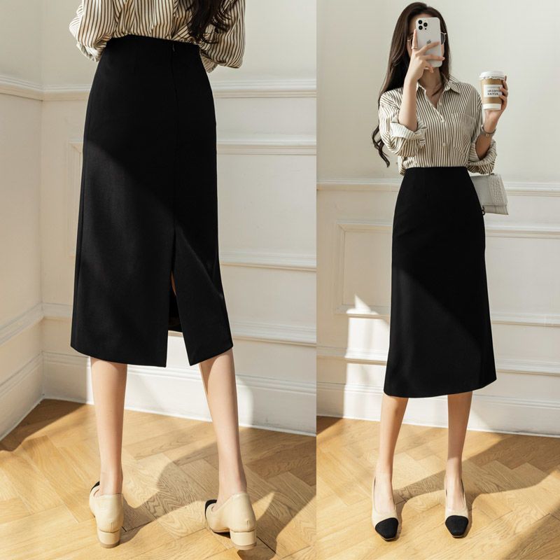 Chân Váy Chữ A Dài 65cm Cạp Cao Có Túi 2 Bên Phù Hợp Mặc Đi Làm Nơi Công Sở - Chanmi M294